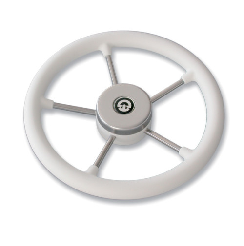 VR03 Steering Wheel -   Diameter 400mm - White Color  - 62.00497.01 - Riviera 